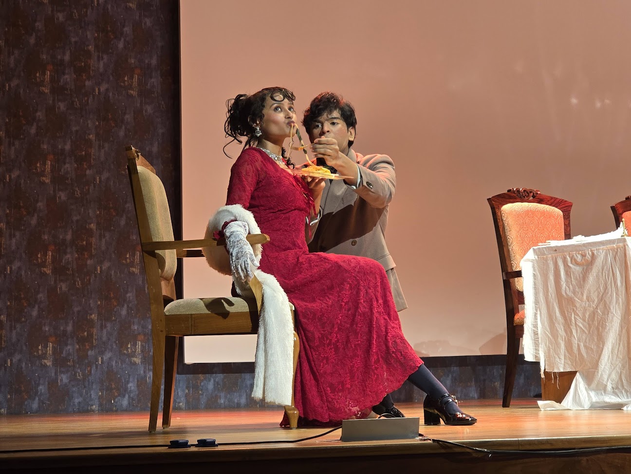 Stills from the Show — The Proposal dramatic confrontation